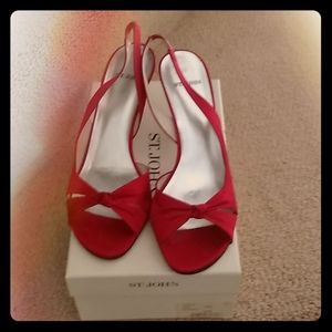 ST. JOHN Red Dress Shoes